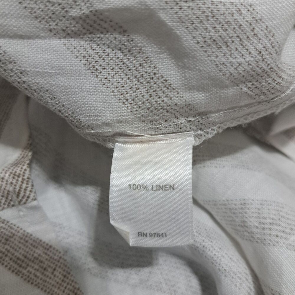 J. Jill Love Linen Boho Summer Spring Maxi Dress Large Tall Chevron Stripe - Picture 6 of 10